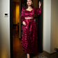 The Verve Set – Self-Printed Velvet Skirt & Blouse